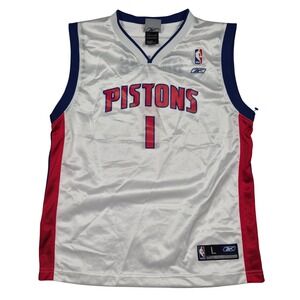 Detroit Pistons Chauncey Billups #1 Jersey Youth Large‎ Reebok NBA Y2K